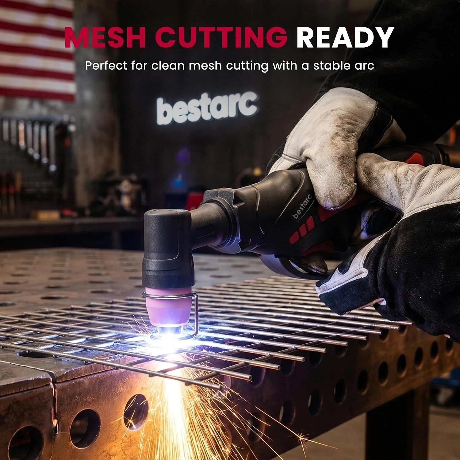 Versatile 50A Plasma Cutter with LED Display & Built-In Air Sensor for Easy Cuts