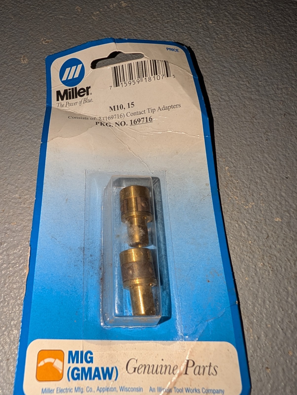 Miller 169716 Gas Diffuser for MigMatic M-10/M-15, 2PK