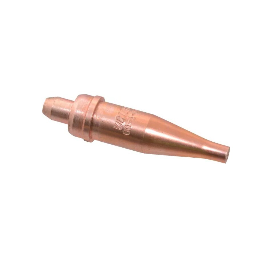 2CYY6 1/8″ to 1/4 Inch Cutting Torch Tip Tip Number 00-1-101 3″ Overall Length