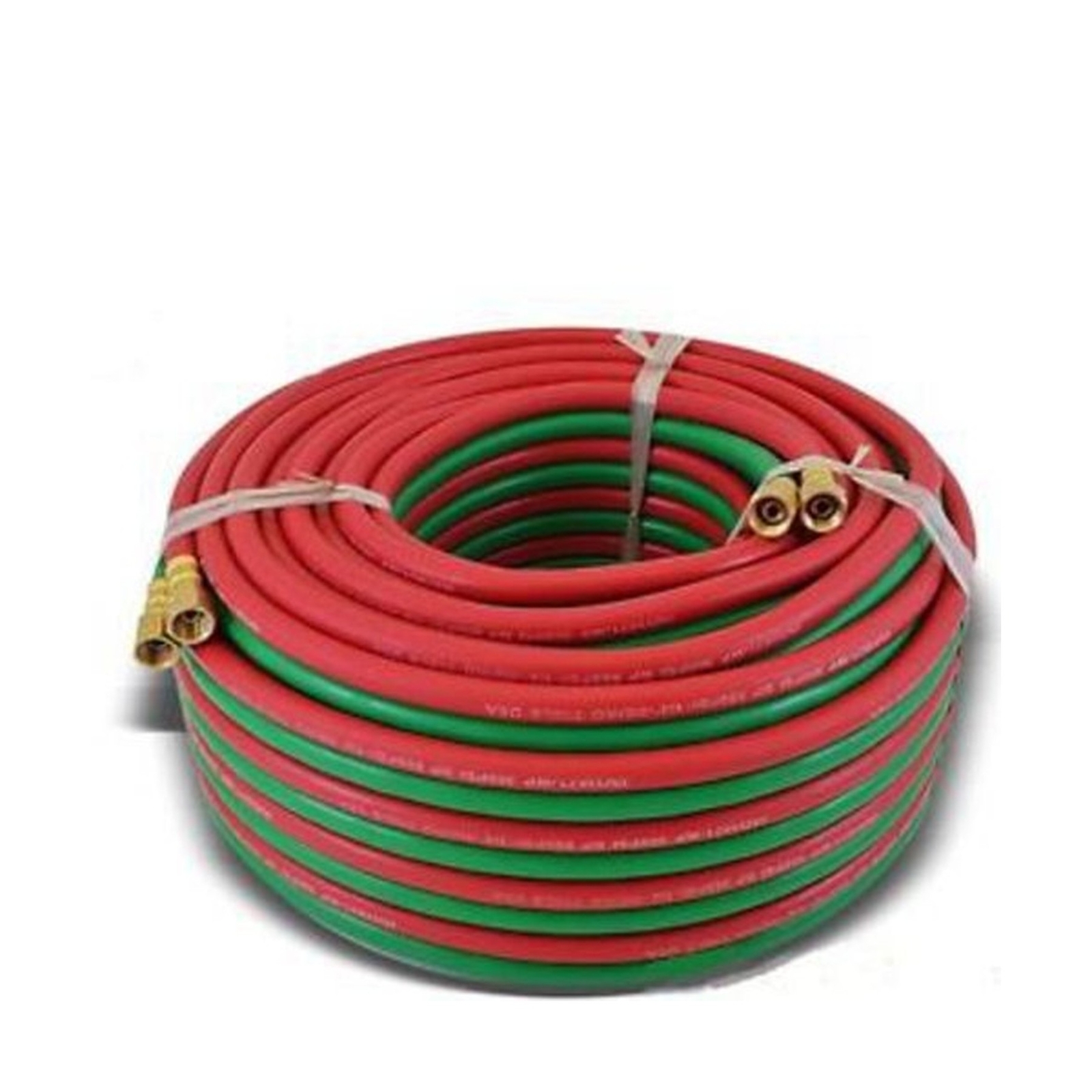 Weldcote 14TX100 Twin Hose Grade T 1/4 ID X 100′ BB Fittings