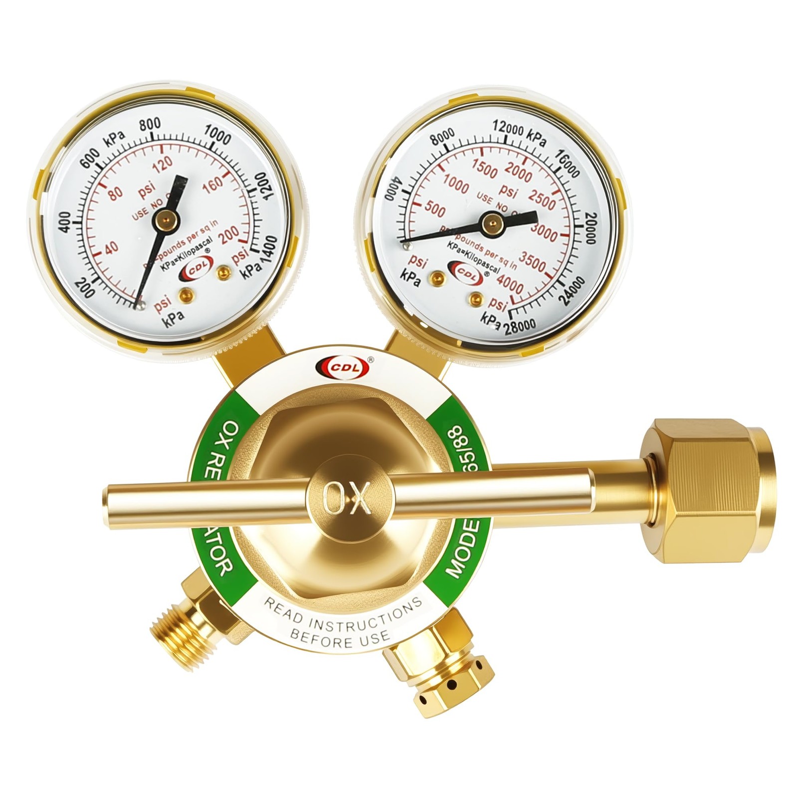 LX65 Medium Duty Oxygen Regulator CGA540,Forged Brass