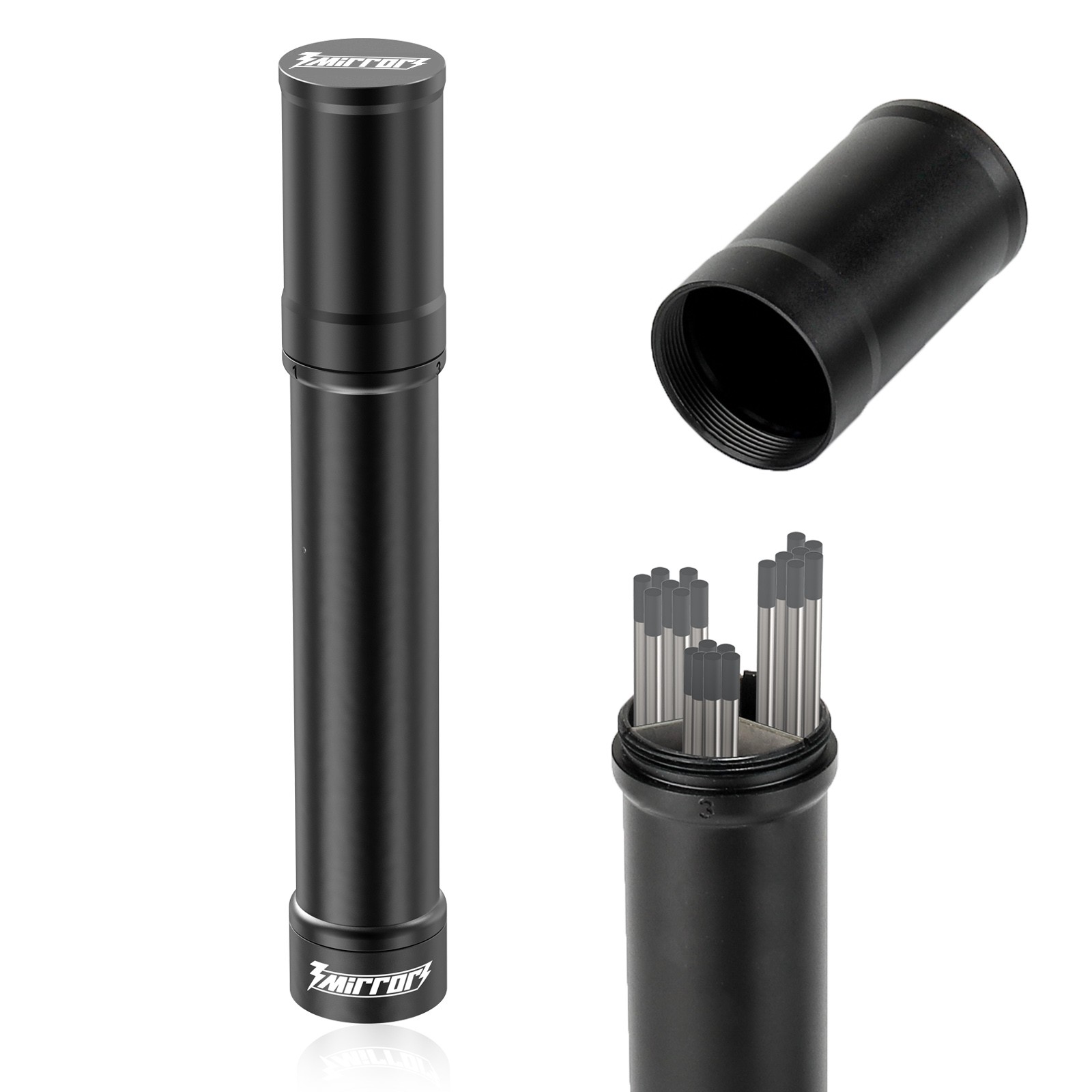 3mirrors TIG Tungsten Storage Cylinder Pocket 3-Section Divider w/ Magnetic Base