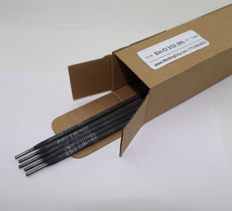 WeldingCity 5-pcs Cast Iron Repair Stick Welding Rod 1/8″x14″ Nickel-99 ENi-C1