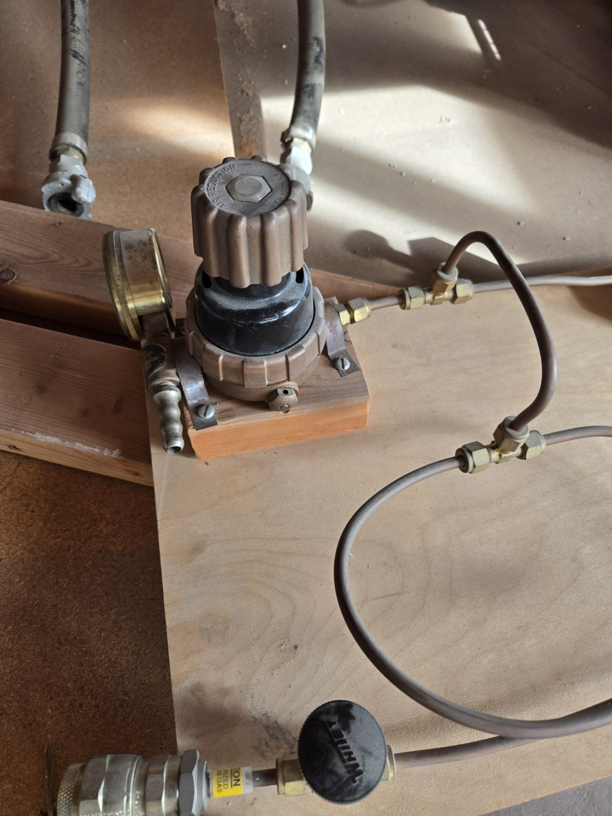Airco Regulator with Gauges and Lines