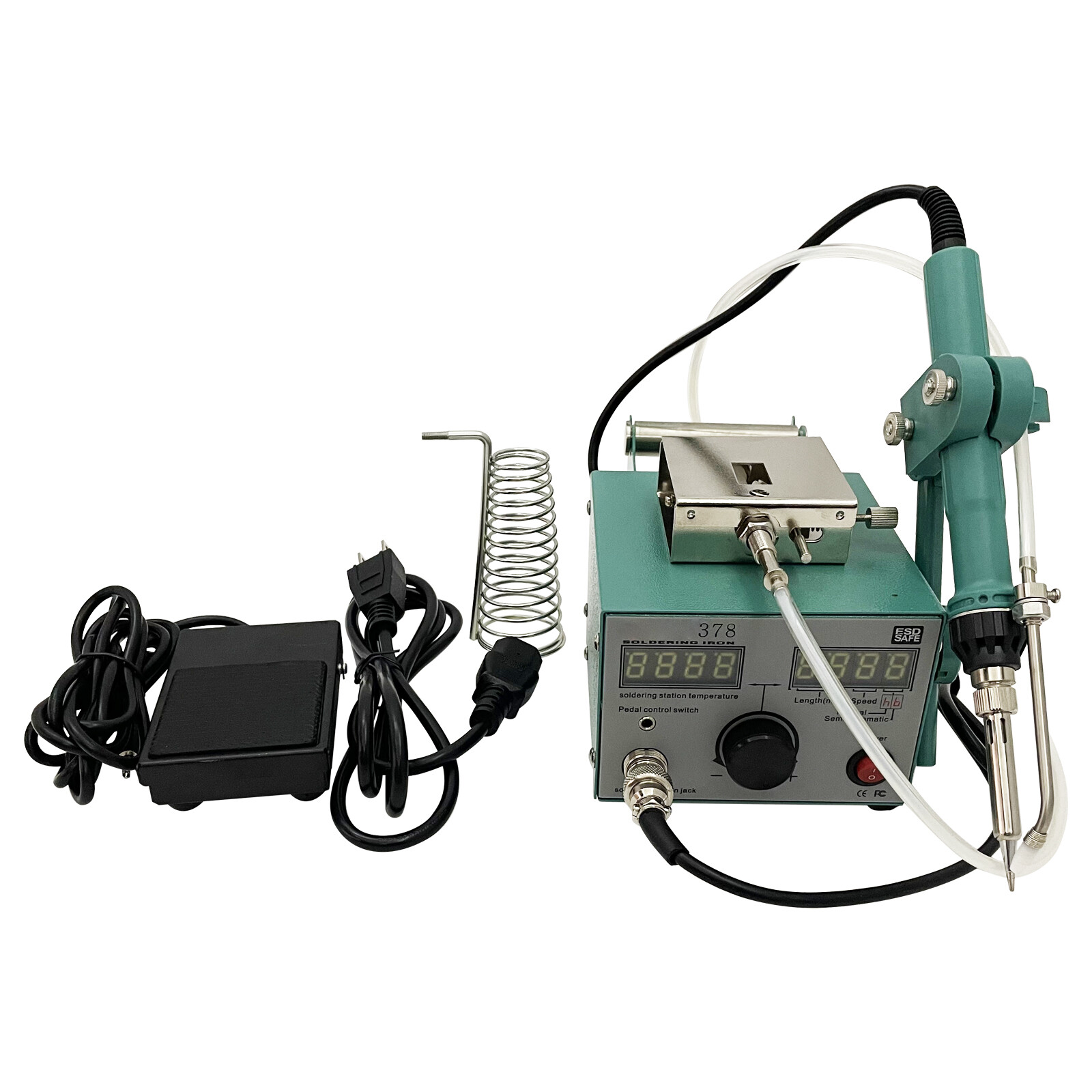 Semi-automatic Feeding Tin Spot Welding Machine Soldering Table 110V 80W
