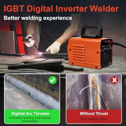 Portable 110V Mini Welding Machine – MMA-250A IGBT Inverter Welder, Hot Start, A