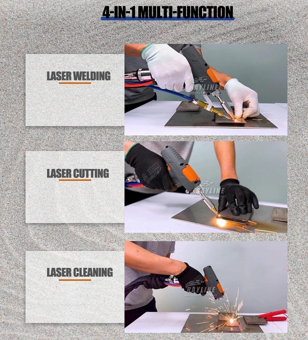 Fiber Laser Welder Handheld Laser Welder Machine Gun for Cutting Welding Metal