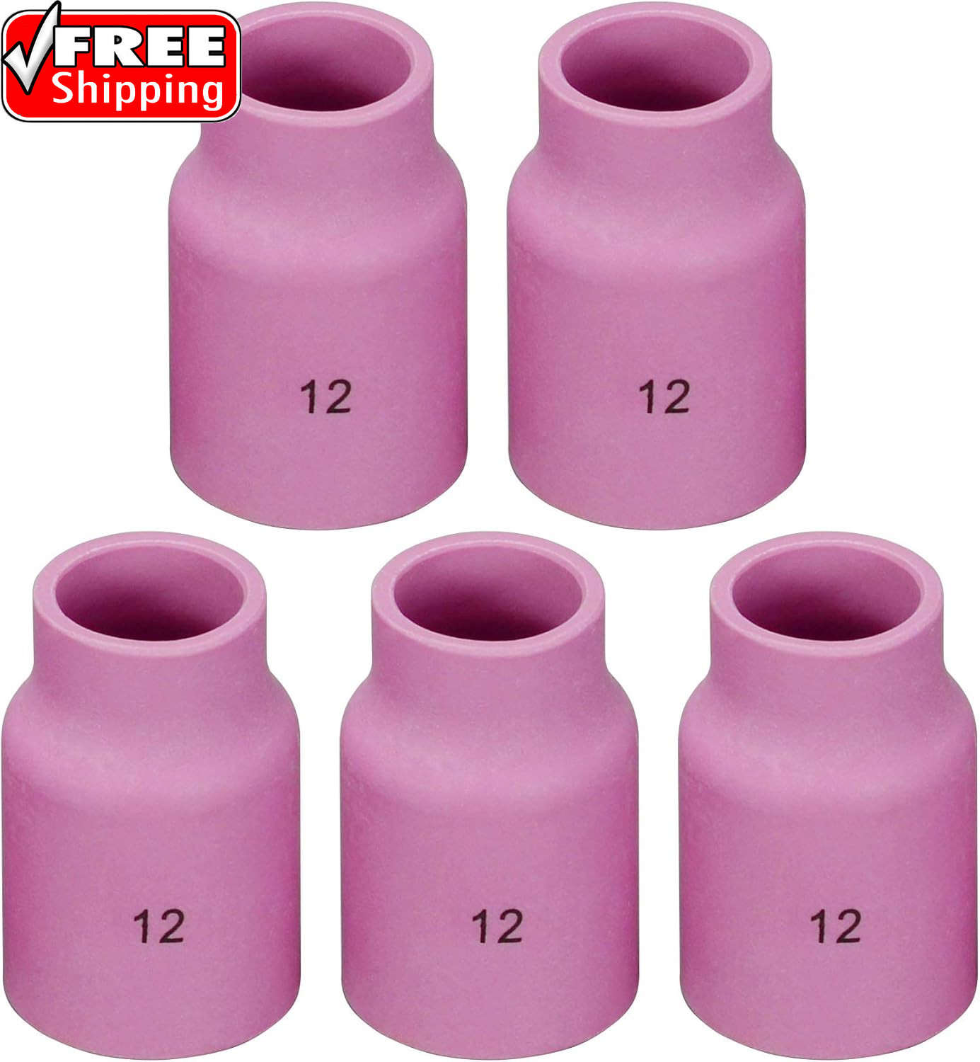 TIG Gas Lens Alumina Nozzle Ceramic Cups Jumbo Large Diameter 53N87 12# 3/4″ 19.