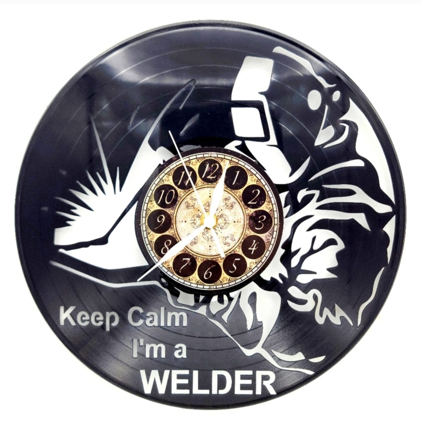 WELDER | Vinyl Record Clock | Wall Art | Unique gift | FREE SHIPPING