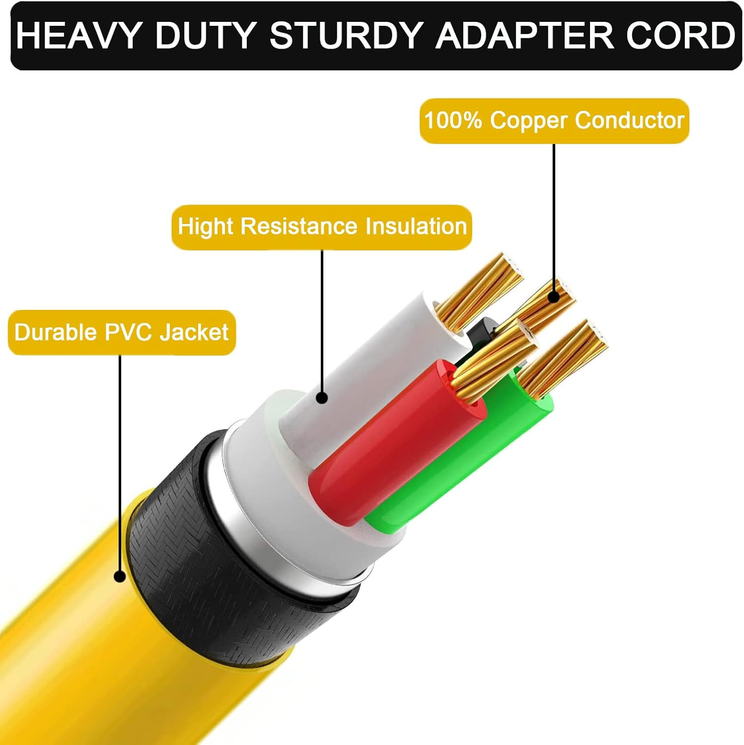 Welder Adapter Cord,Nema 14-50P Male to 6-50R Female,Rv Plug 50 Amp 4 Prong to 3