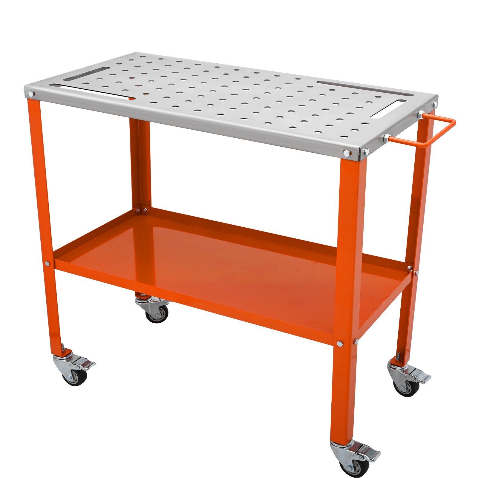 36″ x 18″ Welding Table 1200lbs Load Steel Welding Workbench Table on Wheels
