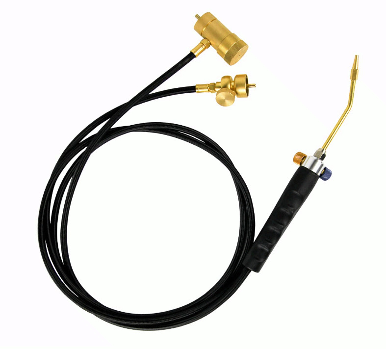 Oxypropane Welding Torch Kit with Flint Lighter & Holder for Brazing HVAC