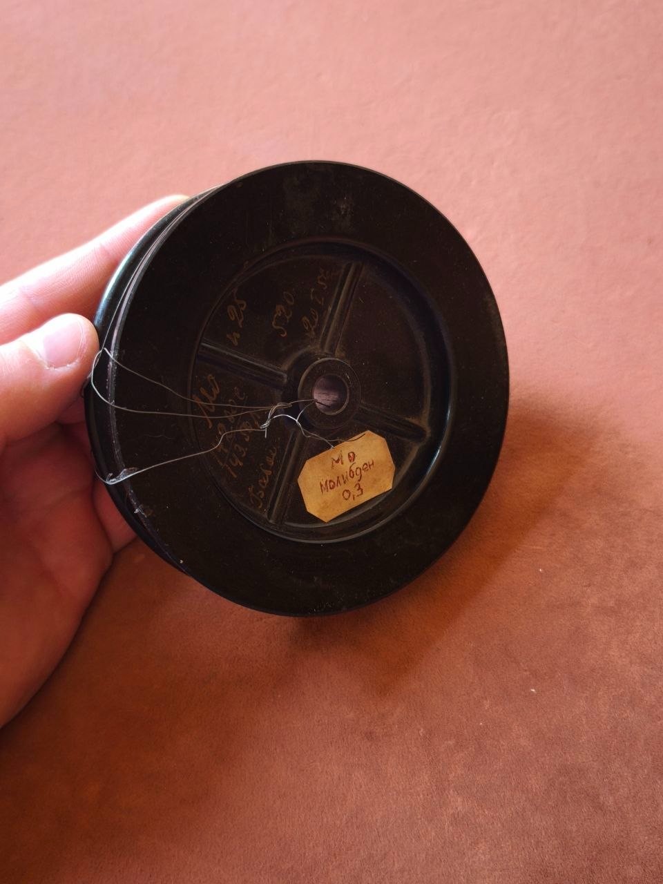 Spool Wire 0.3mm (0.0118″) Molybdenum Mo VINTAGE 1956 450m+ USSR Bulk Rare 1 lbs