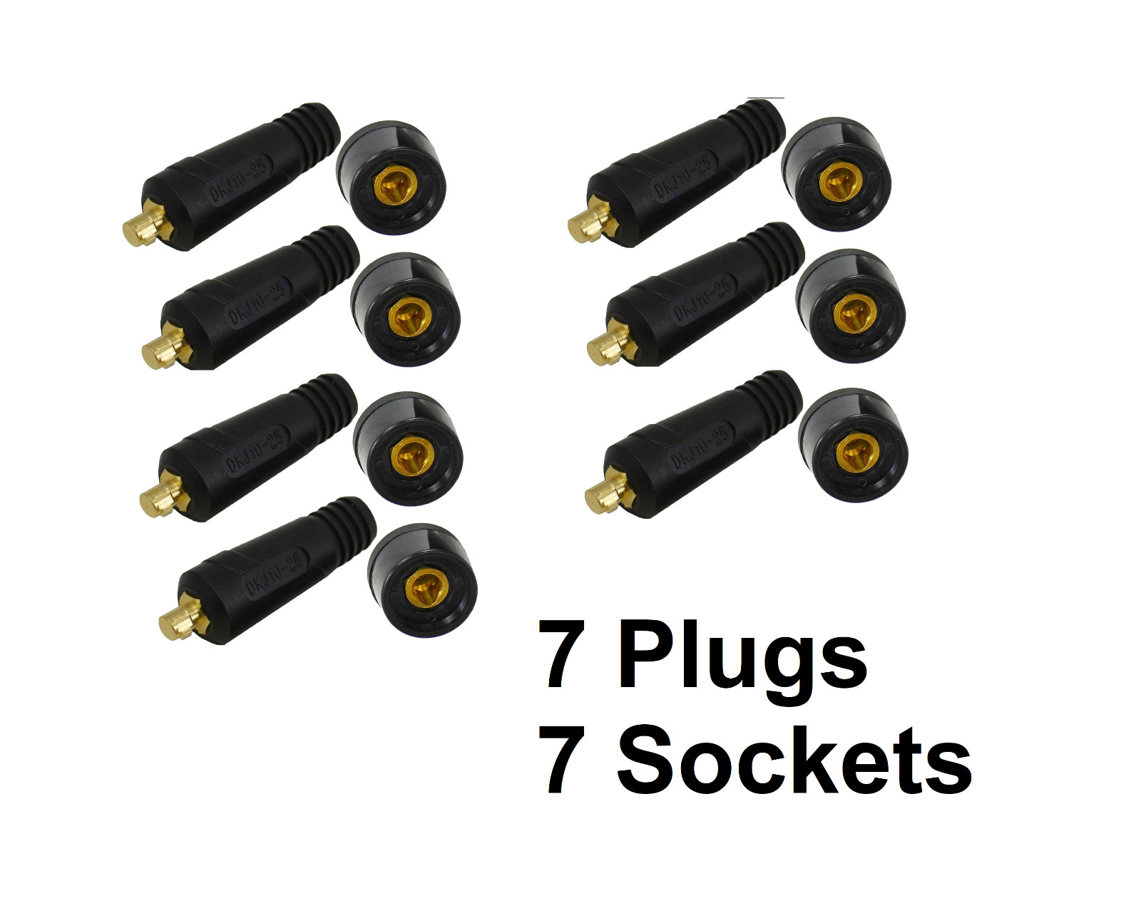US Ship 7 TIG Welder Panel Connector Plug Socket 200Amp Cable DKJ10-25 DKZ10-25