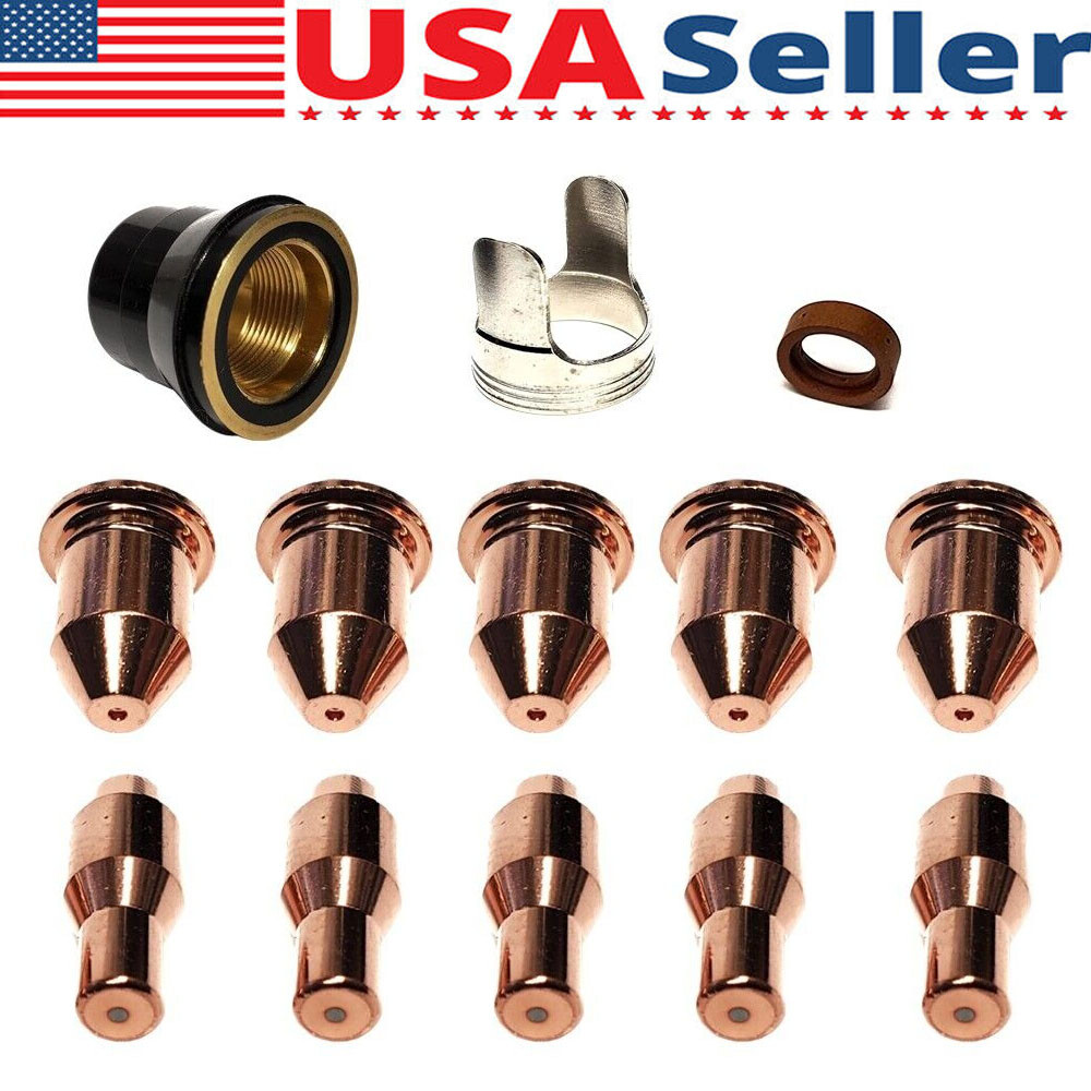 For Harbor Freight Titanium 45A Plasma Cutter Nozzle & Electrode Replacement-Kit
