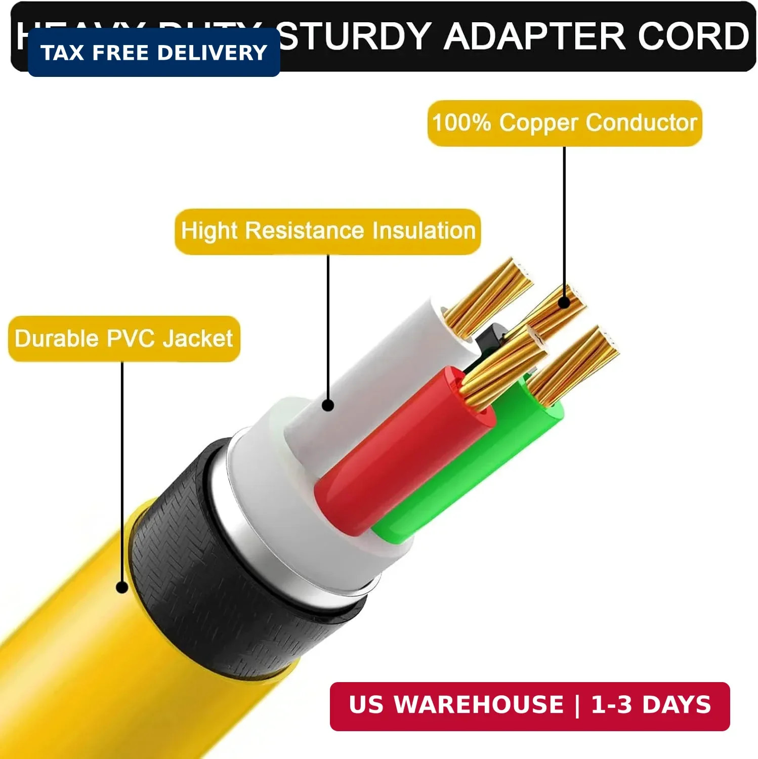 Welder Adapter Cord,Nema 14-50P Male to 6-50R Female,Rv Plug 50 Amp 4 Prong to 3