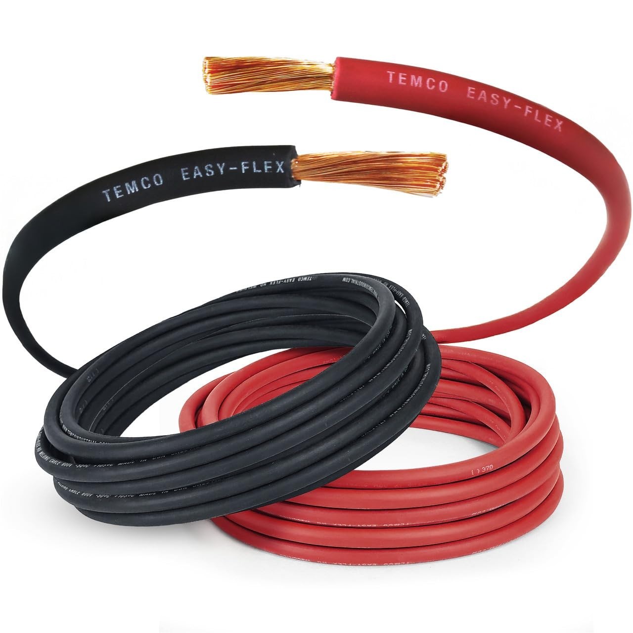 25 Ft Black + 25 Ft Red Flexible Cable