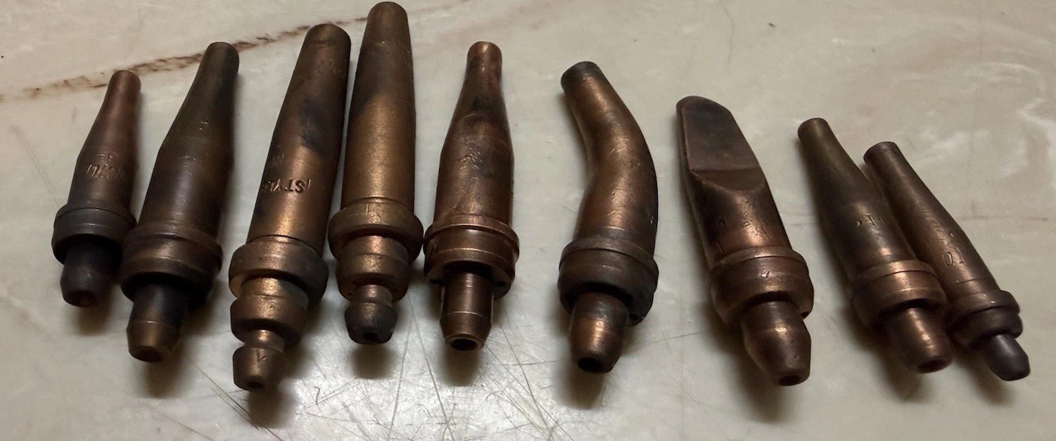 Victor VTG COPPER WELDING TIPS Set 9 Qty