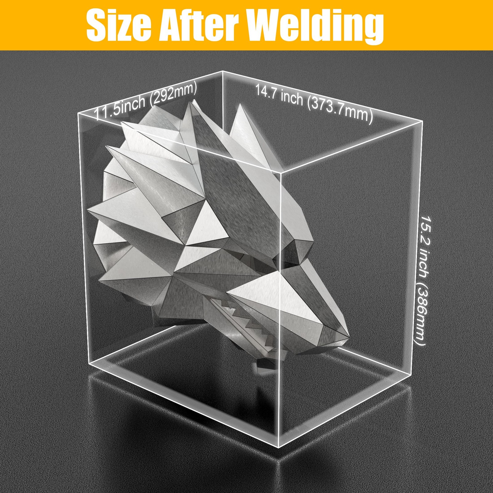 Dire Wolf Head Welding kit For Beginners Practice201 stainless steel Welding