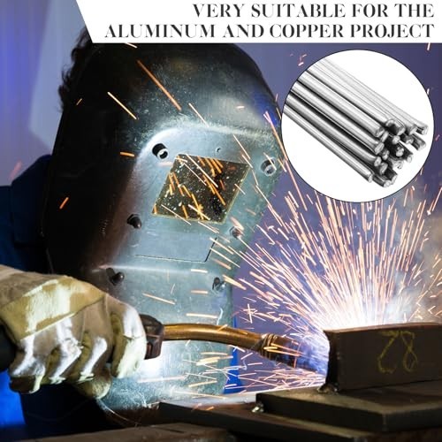 20 Pcs 7.87″ Aluminum Copper Brazing Welding Rods – Low Temp Soldering for AC Re