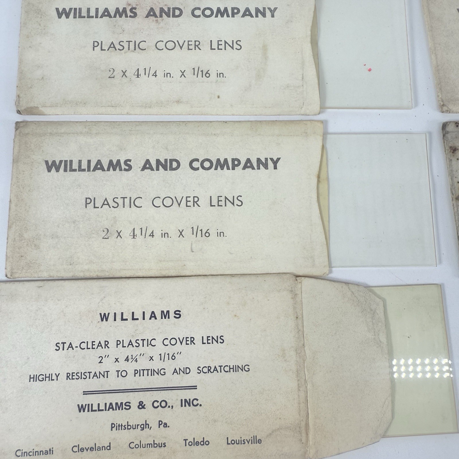Vintage Welding Lenses Cover Plates Steampunk Thermacote Williams Estate Lot