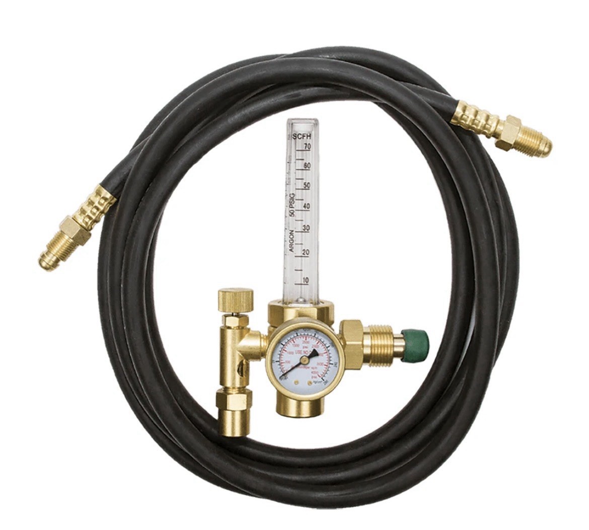 BLUE STAR SINGLE STAGE FLOWMETER ARGON/CO2 CGA-580 WITH HOSE