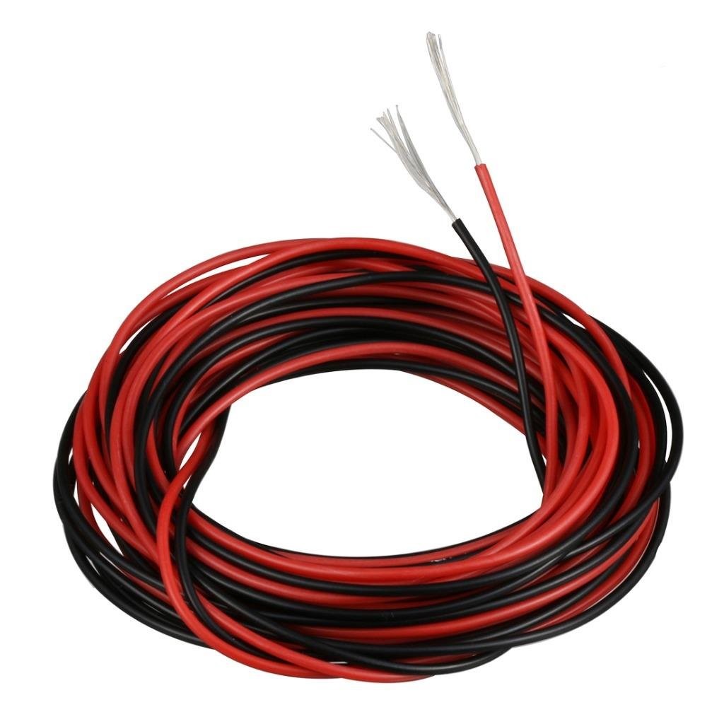 BNTECHGO 28 28 gauge silicone wire 10ft and 10ft, red black