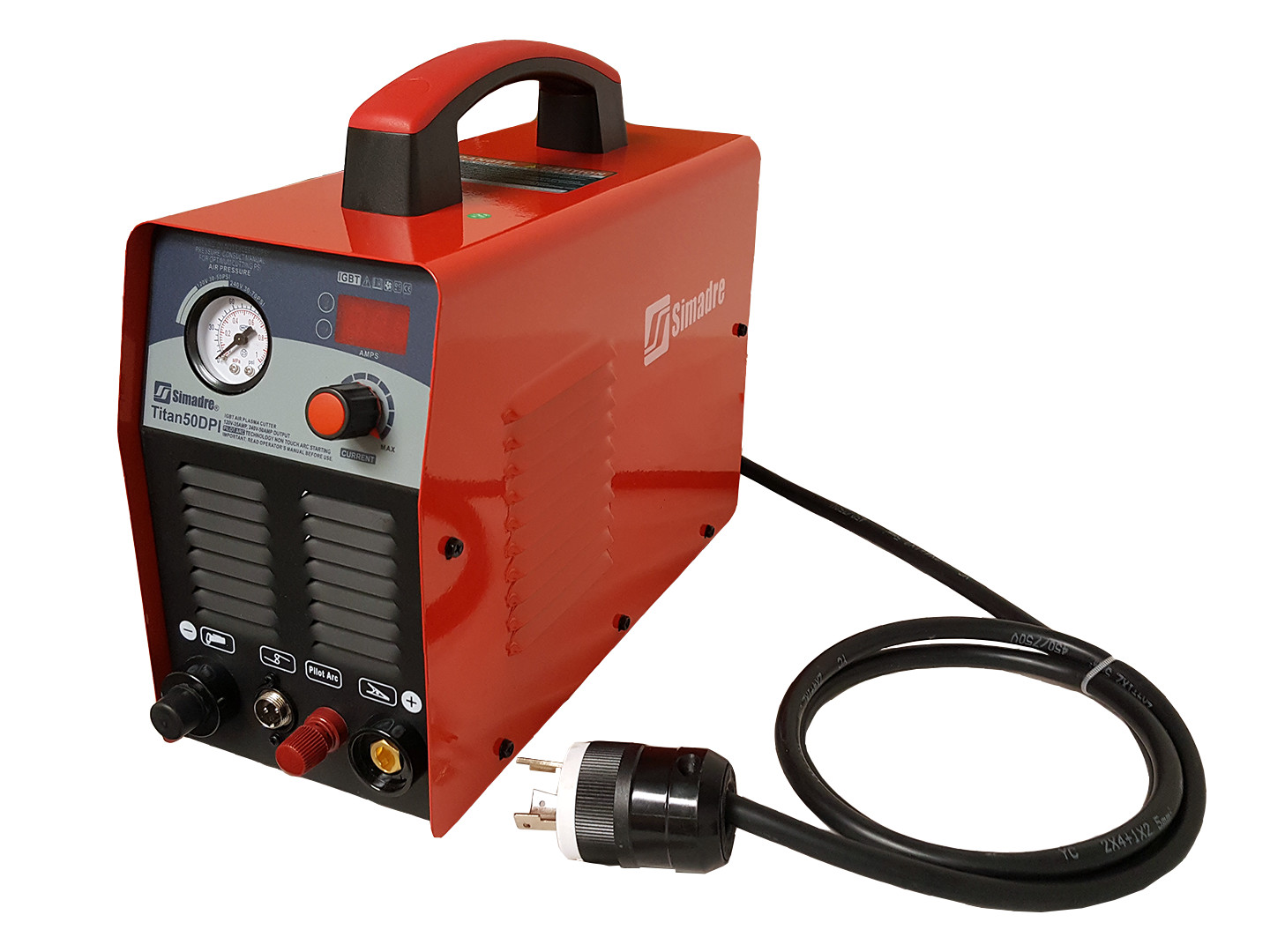 Simadre 50DP Plasma Cutter Pilot Arc Non-Touch 110/220V 50A Power Cut