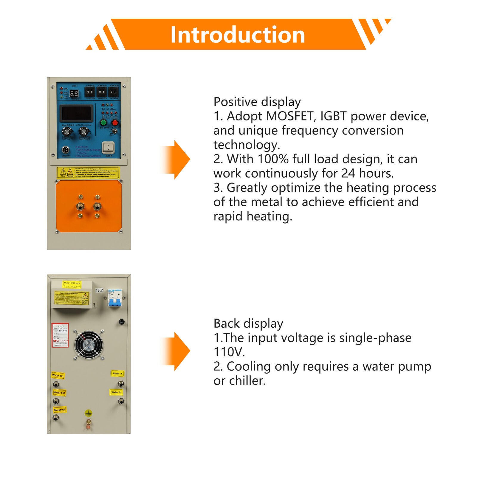 30-100 KHz 110V 15KW HT-15A High Frequency Induction Heater Furnace Welder