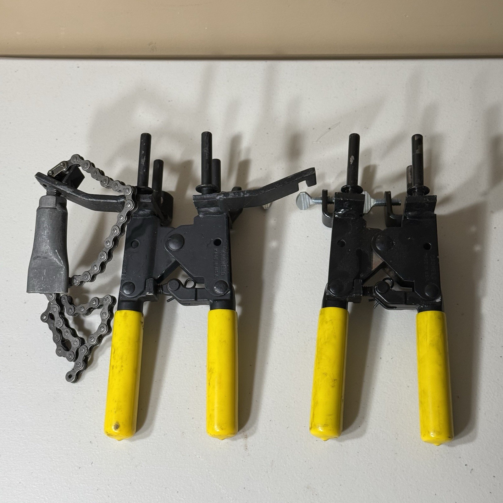 nVent ERICO Cadweld L160 Exothermic Welding Mold Handle Clamps Lot Chain Pipe