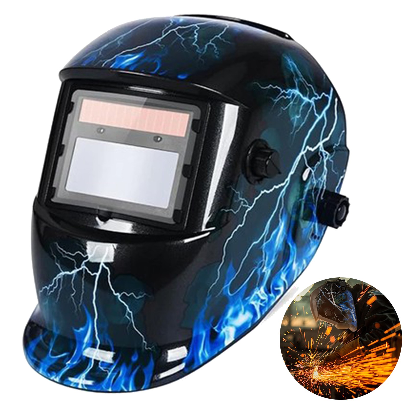 Auto Welders Darkening Helmet Welding Mask Solar Powered ARC TIG MIG Grinding