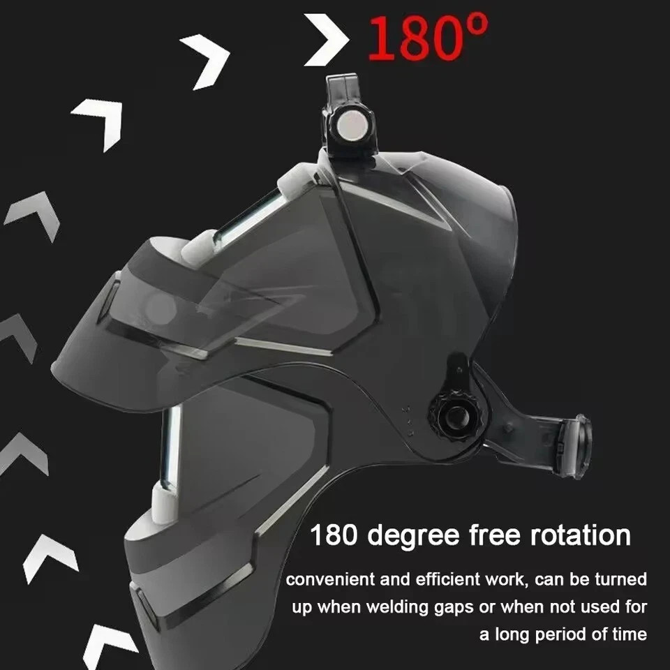 New Welding Helmet Solar Powered Auto Darkening – Large View, True Colors