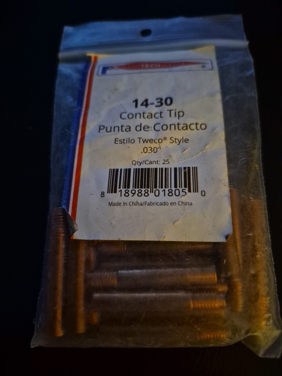 Startech Weld .030 Contact Tips 25 Count 14-30