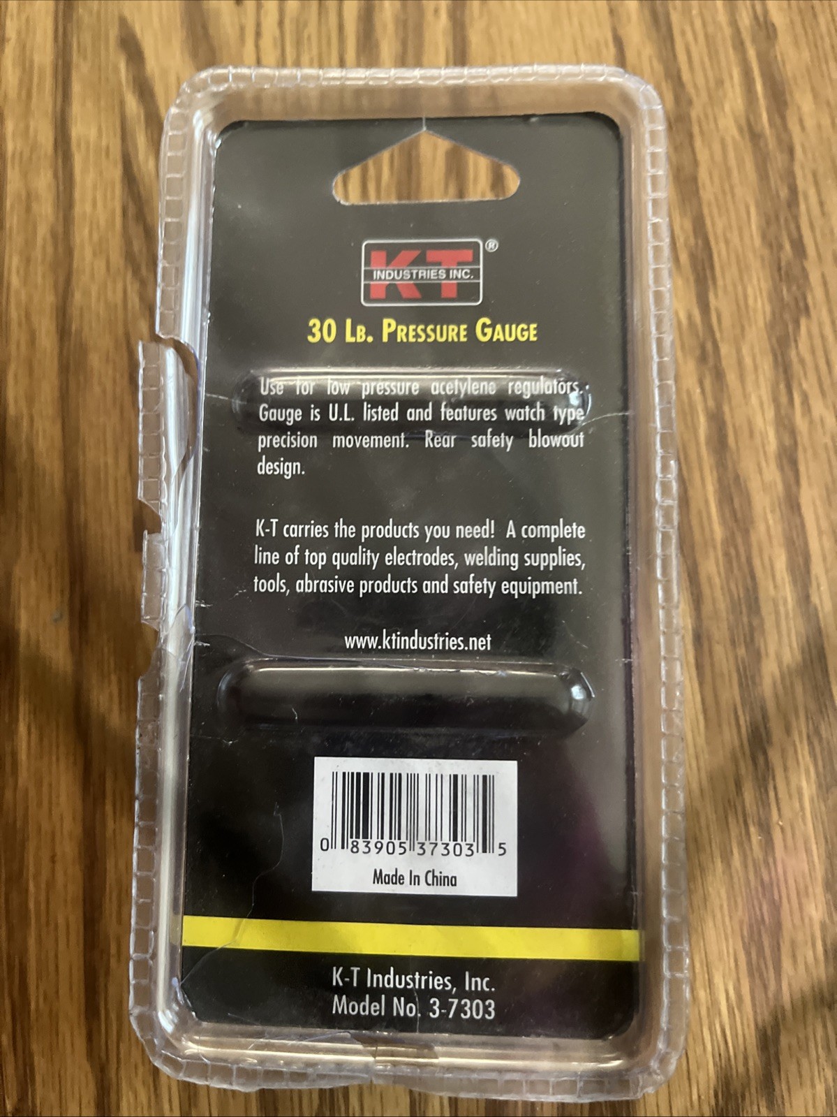 KT Industries 3-7303 Acetylene or LP 2″ Regulator Gauge Low Pressure 0-30 PSI