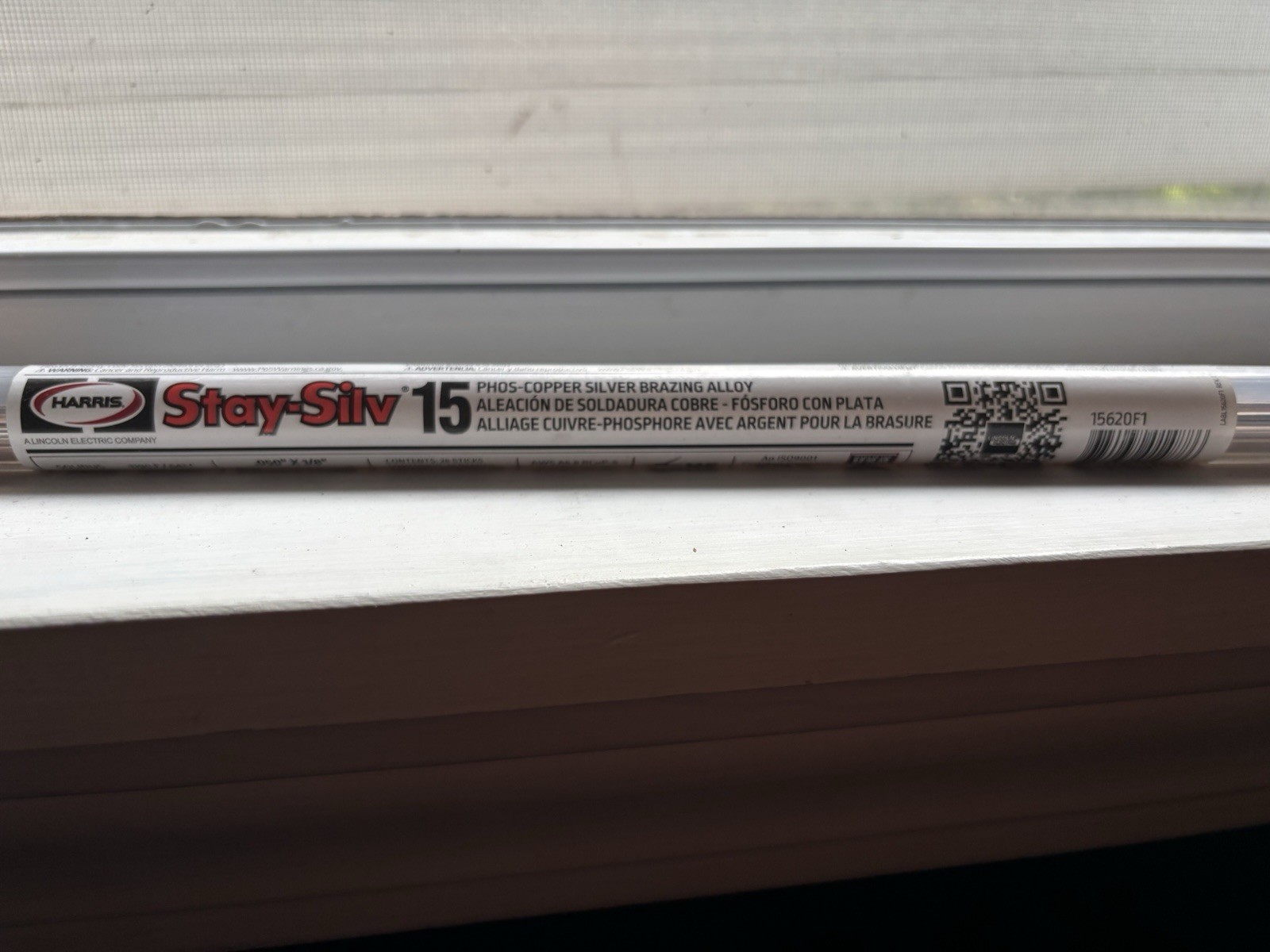 Harris Stay-Silv 15 Brazing Rod 20 in Phos-Copper Silver Alloy 15620F1.