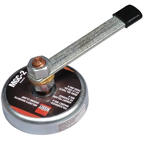 Magnetic Ground Clamp 800 AMP 55 lb Pull Copper Center Post Welding Handle