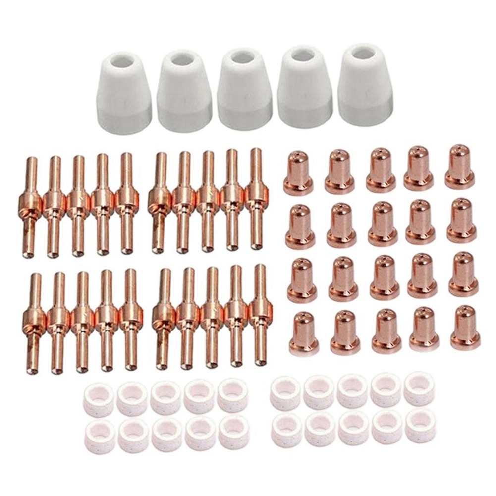 Plasma Tip Electrodes 65Pcs Set 40 Nozzles Cup Cutting Electrode Kit M7C57065