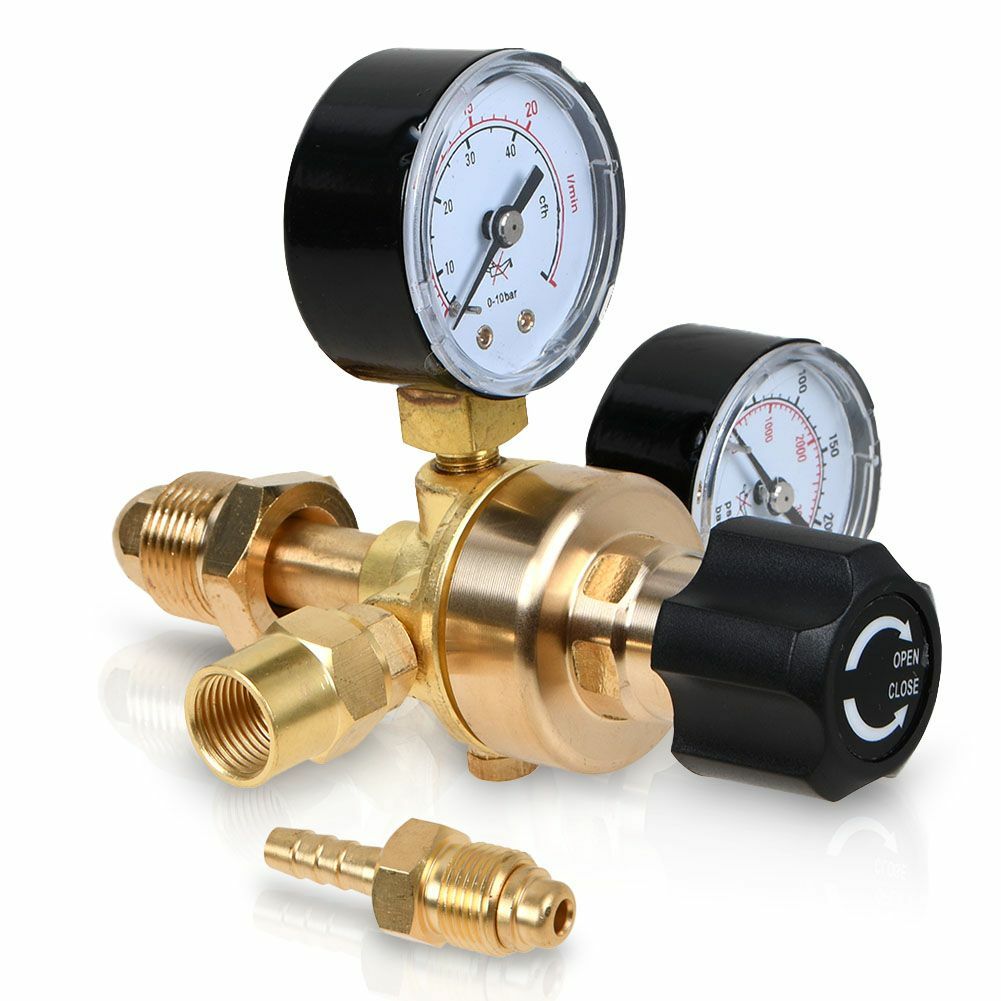 Argon CO2 For Lincoln Mig Tig Flow Meter Welding Regulator Welder Gauge Gas+Hose