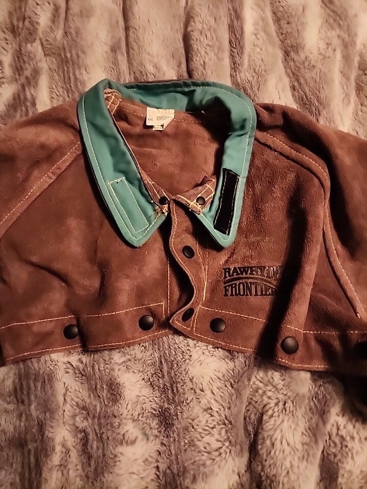 Rawhyde Frontier Split Cowhide Welding Cape Sleeve Jacket XXL
