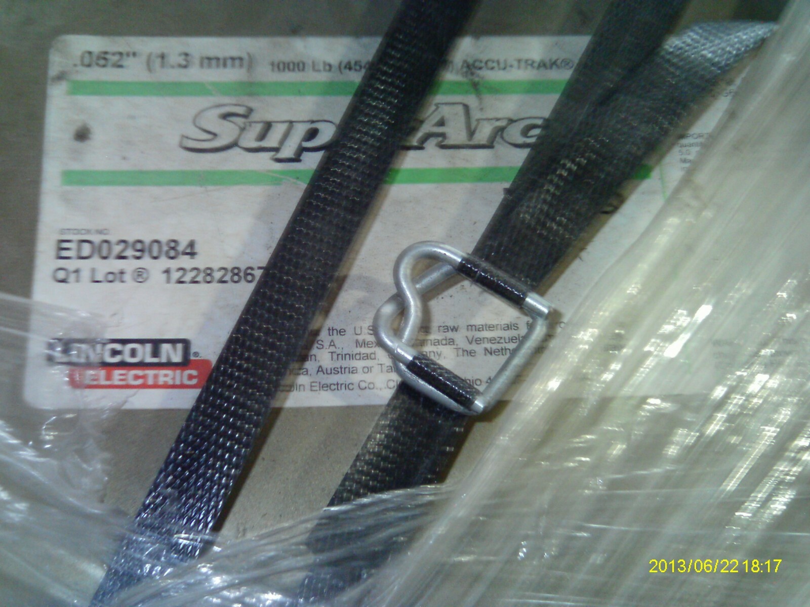 Welding Wire Lincoln Electric 1,000lb .052″ L-56 SUPER ARC ED029084 SPEED DRUM