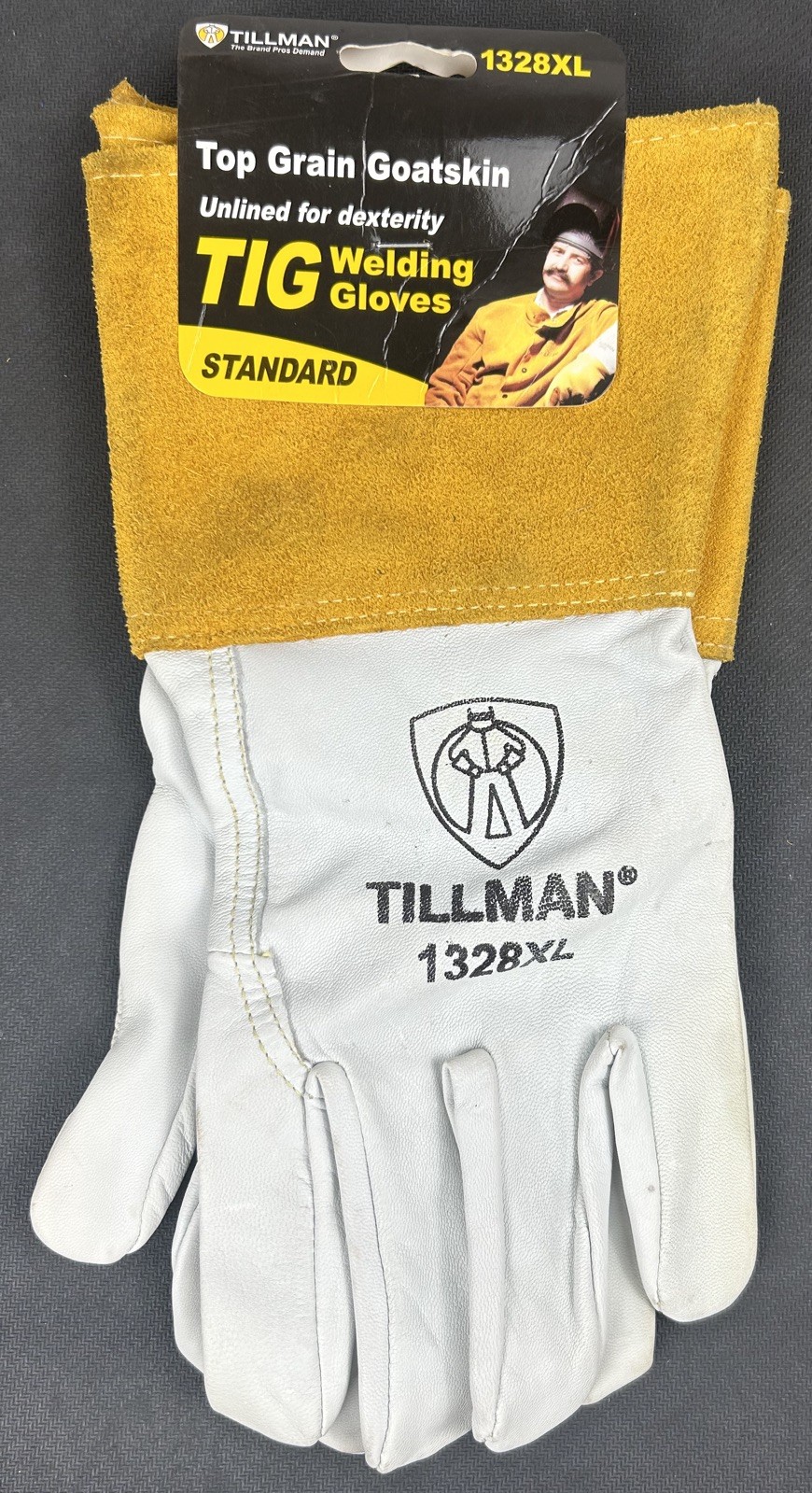 Tillman 1328 Top Grain Goatskin Cut Resistant Welding Gloves (Sizes: Medium-XL)