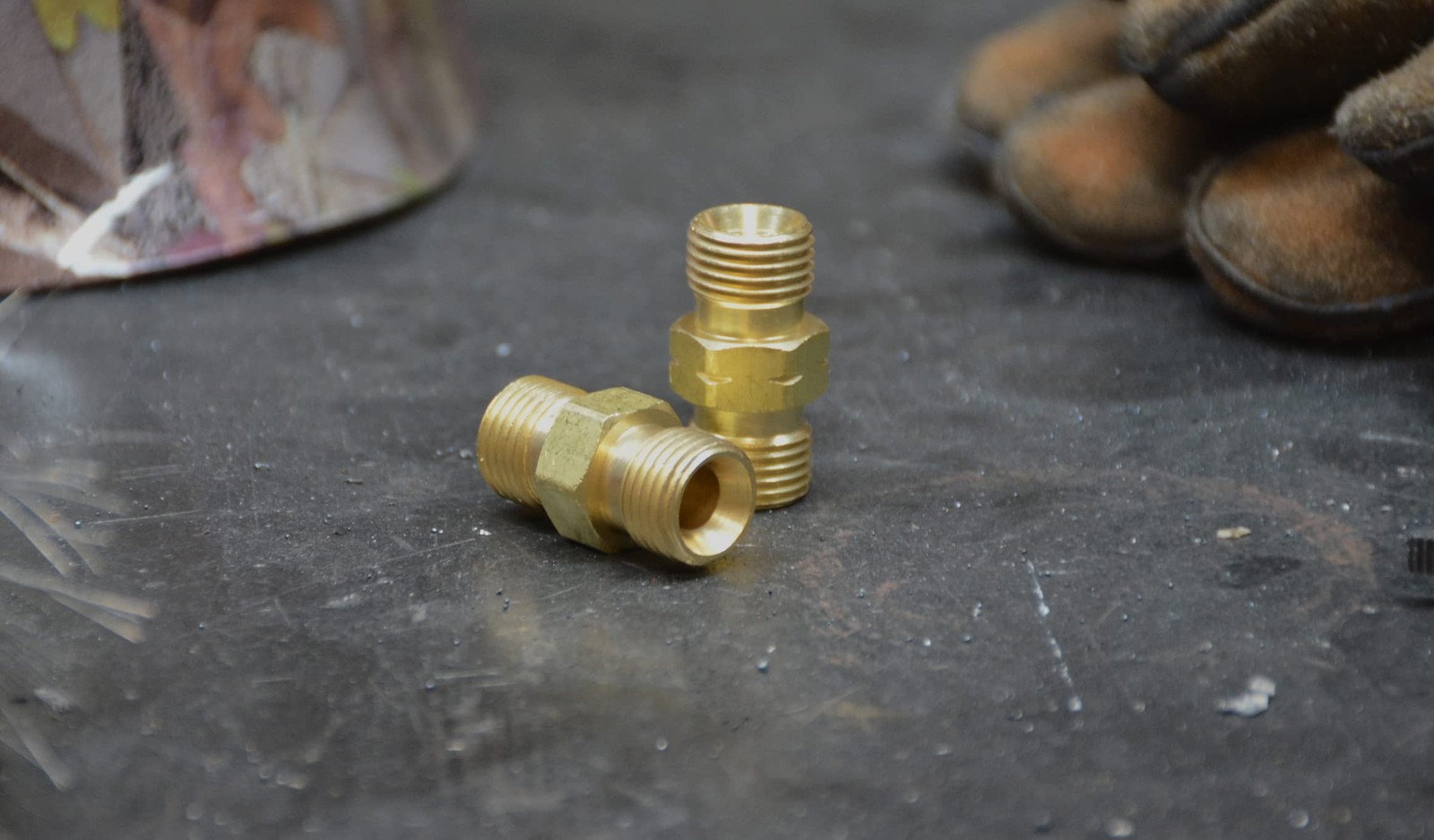 Hot Max 24131 Oxy-Acetylene Hose Coupler/Union Set For 9/16 inches, Brass