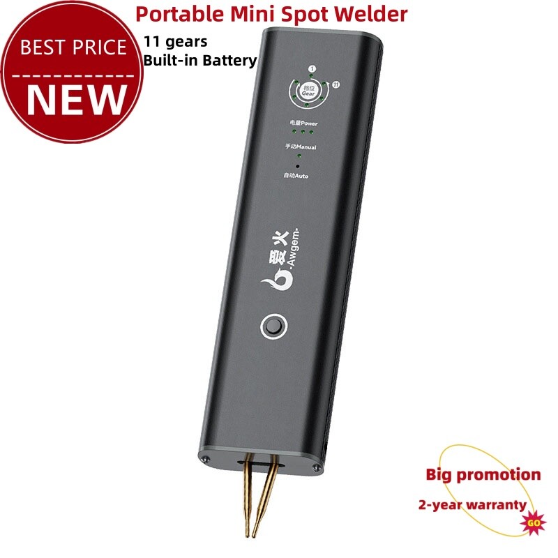 Awgem AS1 Portable Spot Welder Home Spot Welding Machine Type-C w/ 11 Gears tp1