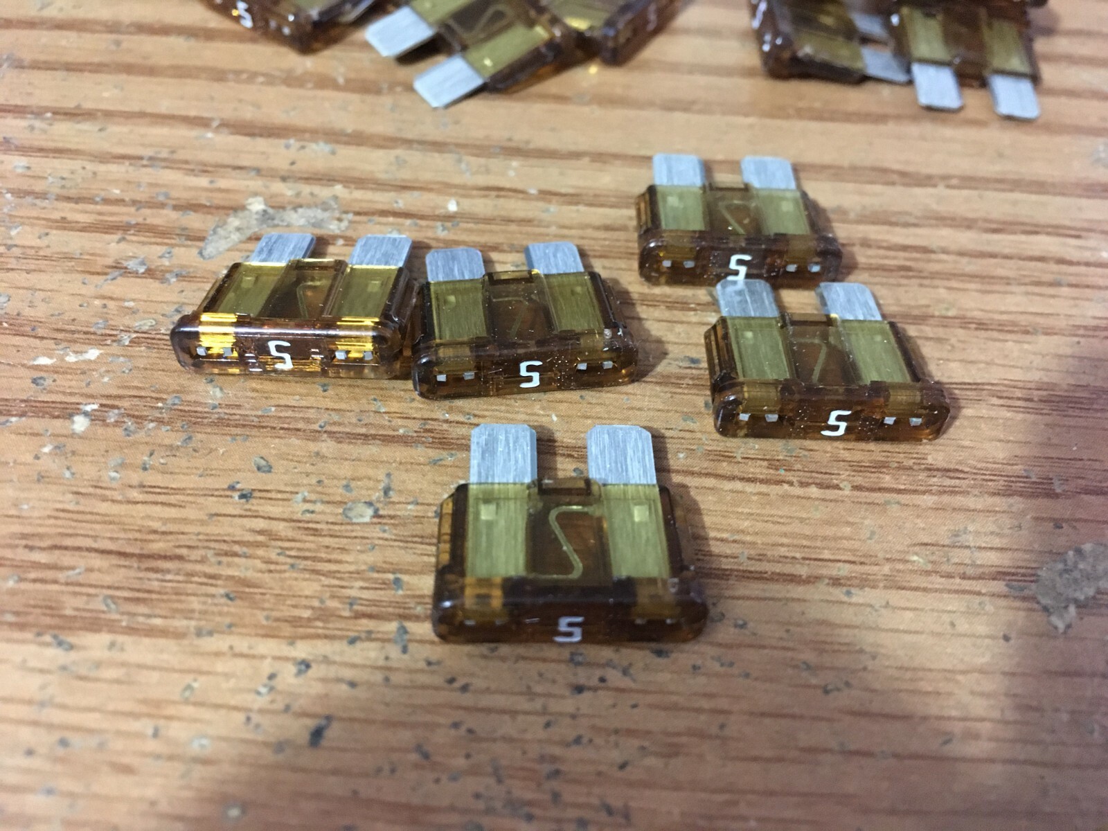 (25) 12550 ATC FUSE 5 AMP TAN