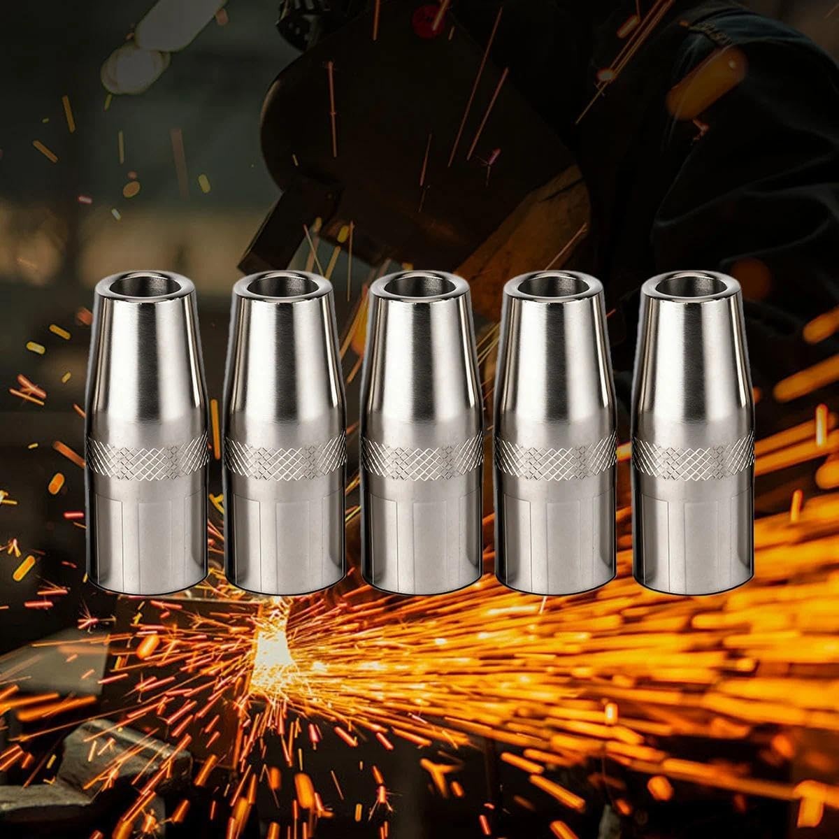 5-PK MIG Gun Nozzle KP2742-1-50F 1/2 fits Lincoln Magnum PRO 250L 300L 250A 350A