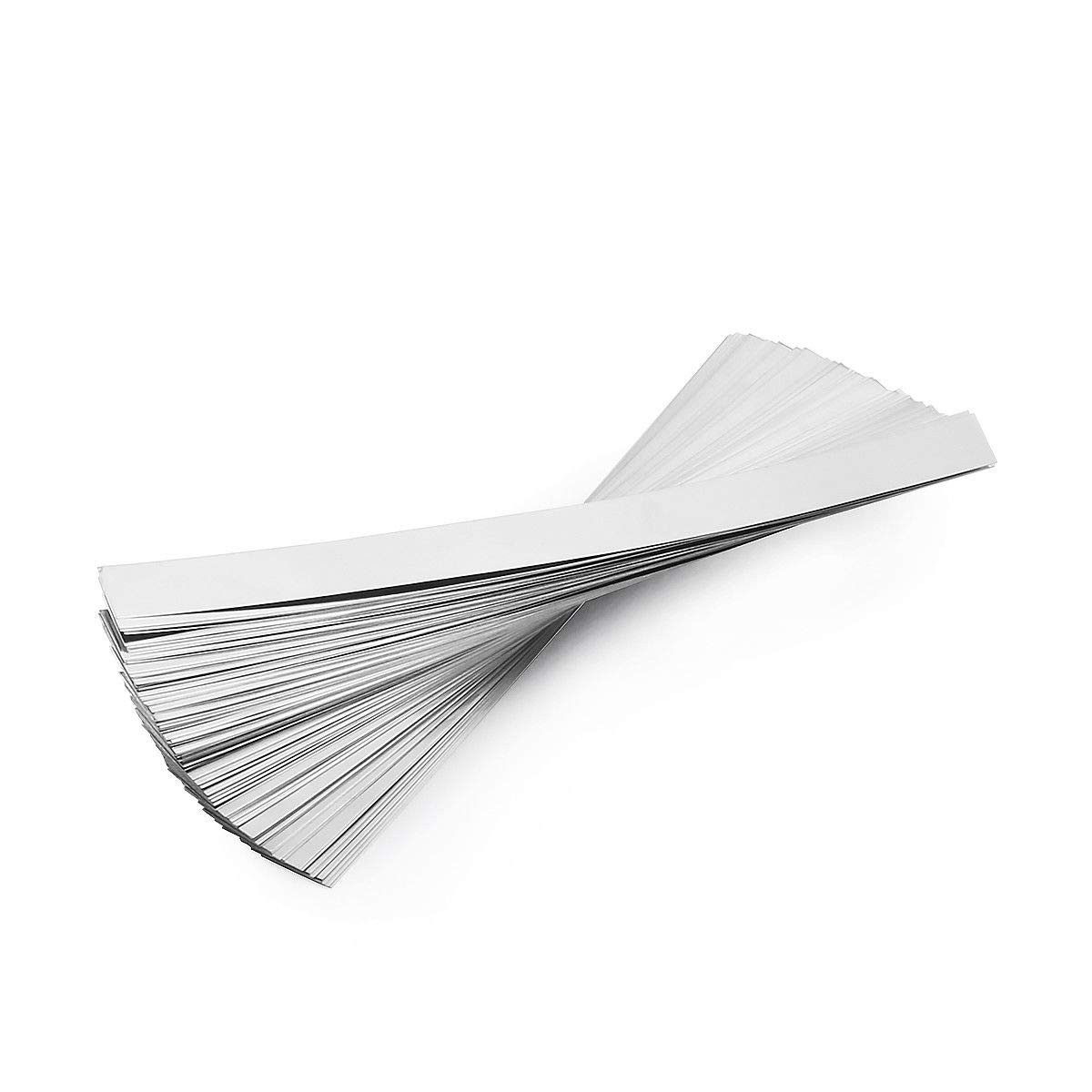SHONAN Pure Nickel Strip 99.6% Nickel, 0.2 x 8 x 100 mm, 50 Pieces, Silver
