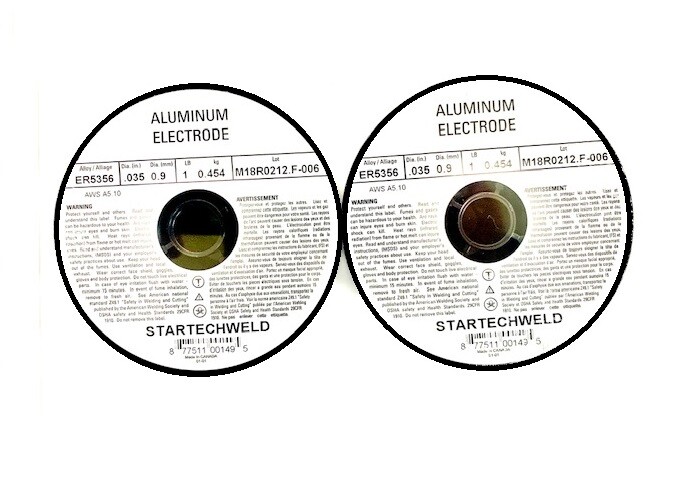Aluminum 5356 MIG Welding Wire .035″ 2 Rolls ER5356-.035″ 1 Ib Each Roll