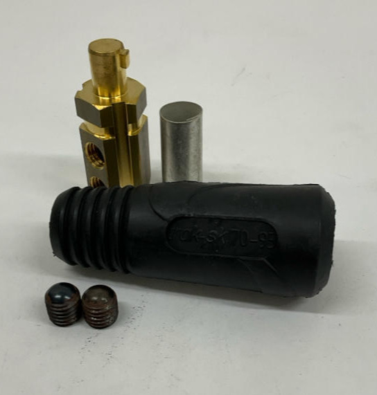 Dinse 70-95 1/2” Male Connector 500 Amp 1-1/0AWG for Welding