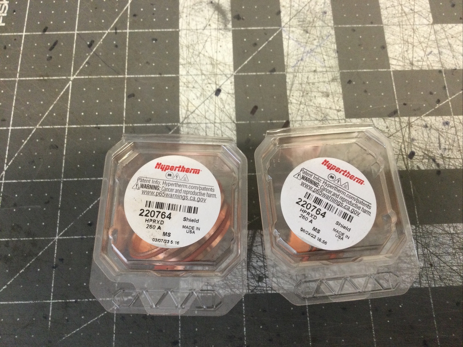 Hypertherm 220764 (LOT OF 2) Shield 260A Ms (LB10C)