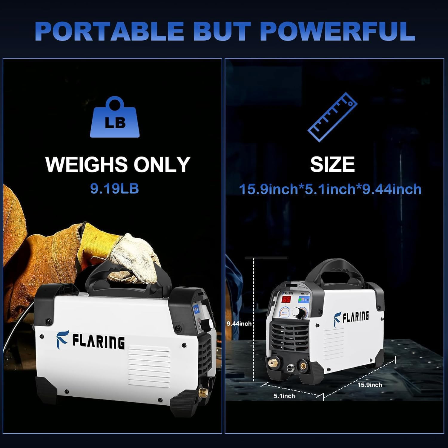 Plasma Cutter,65 Amp Plasma Cutter Machine 120V 240V 4/5″ (20Mm) Max Cutting 1/2